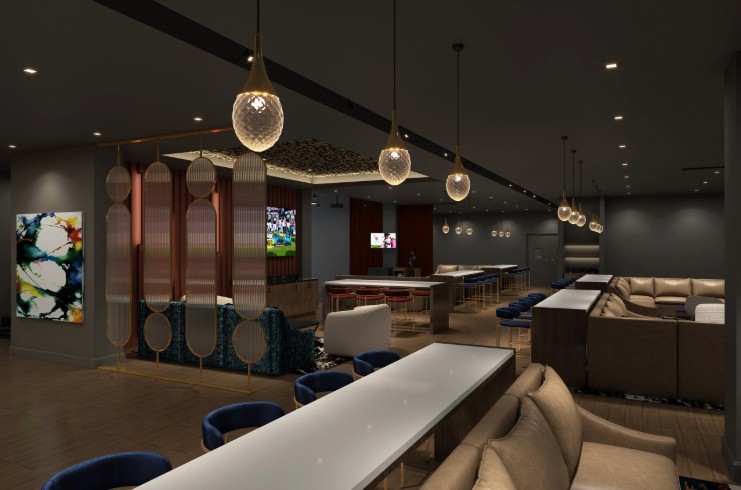 The Ballantyne Lodge Publicizes Dunbar Social by Topgolf Swing Suite